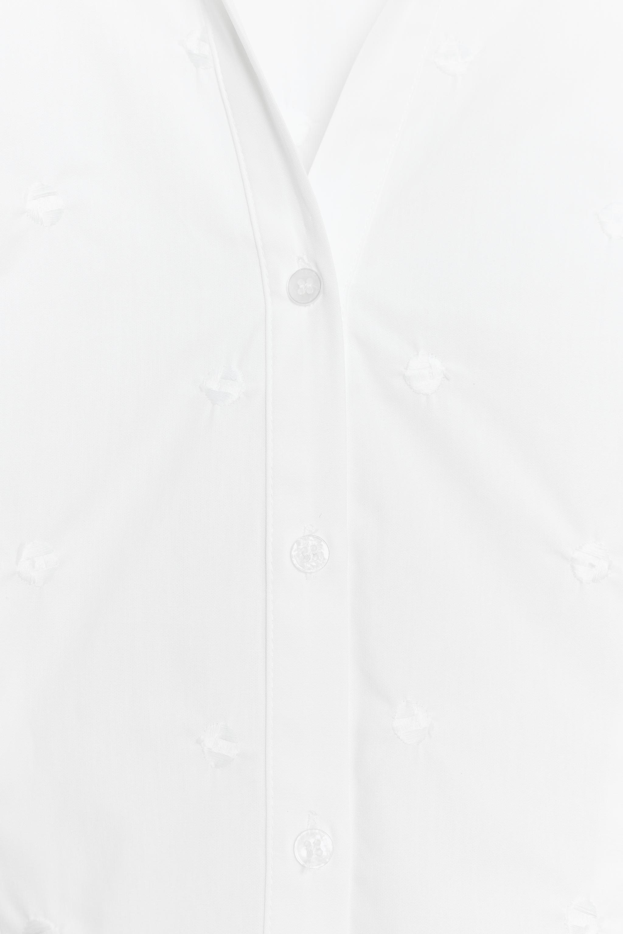 EMBROIDERED PUFF SLEEVE SHIRT